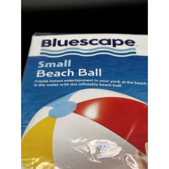 Bluescape Small Beach Ball Ages 2+ 13” Pool Summer Water Toy Inflatable - Picture 3 of 9